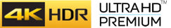 Logótipos 4K HDR e Ultra HD Premium