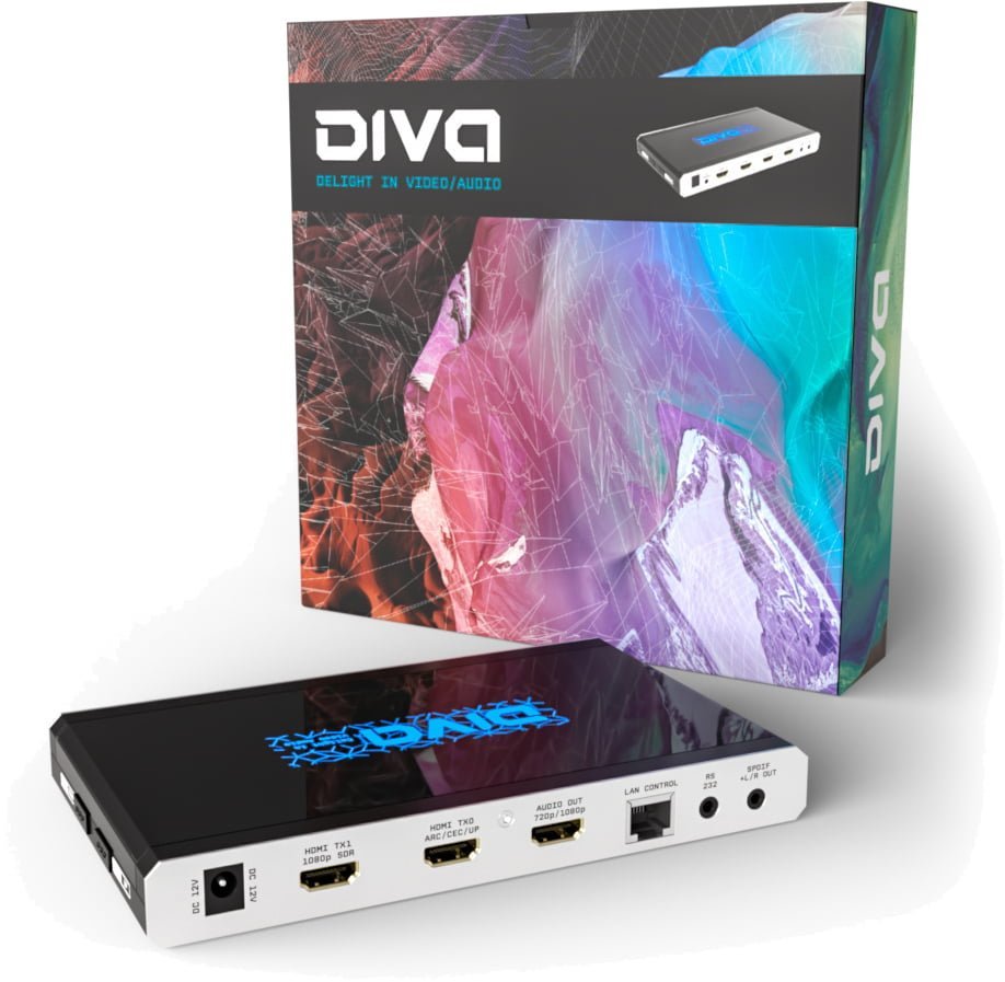 HDfury Diva matriz HDMI 4K 18Gbps e extrator de áudio